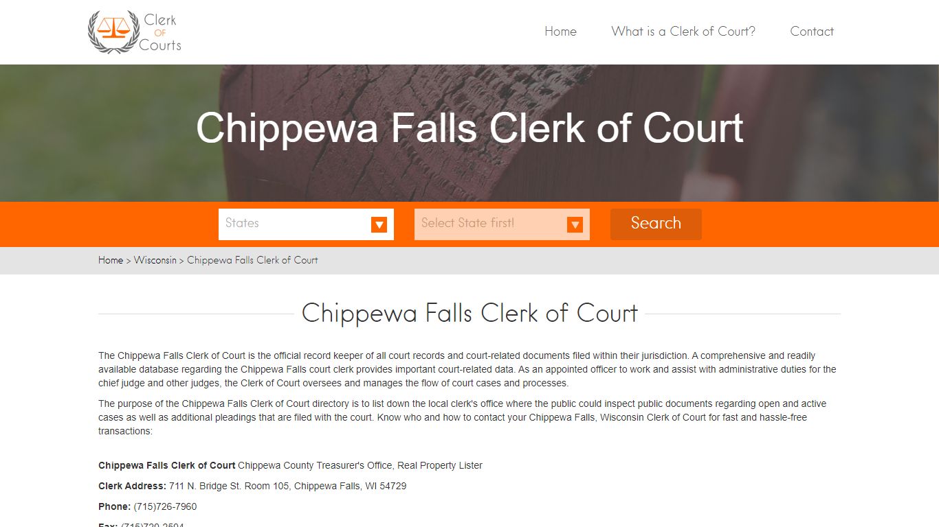 Chippewa Falls Clerk of Court