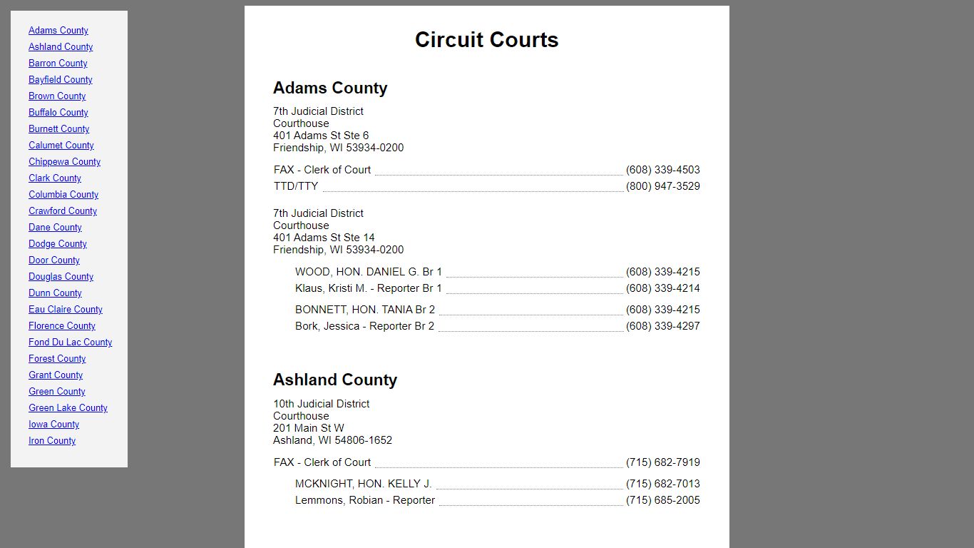 Circuit Courts